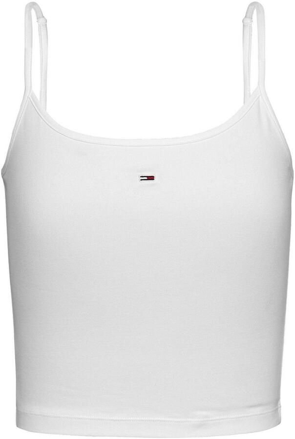 TOMMY JEANS Top met spaghettibandjes Crop Essential Strap Tank Top kort met verstelbare spaghettibandjes merklogo - Foto 5
