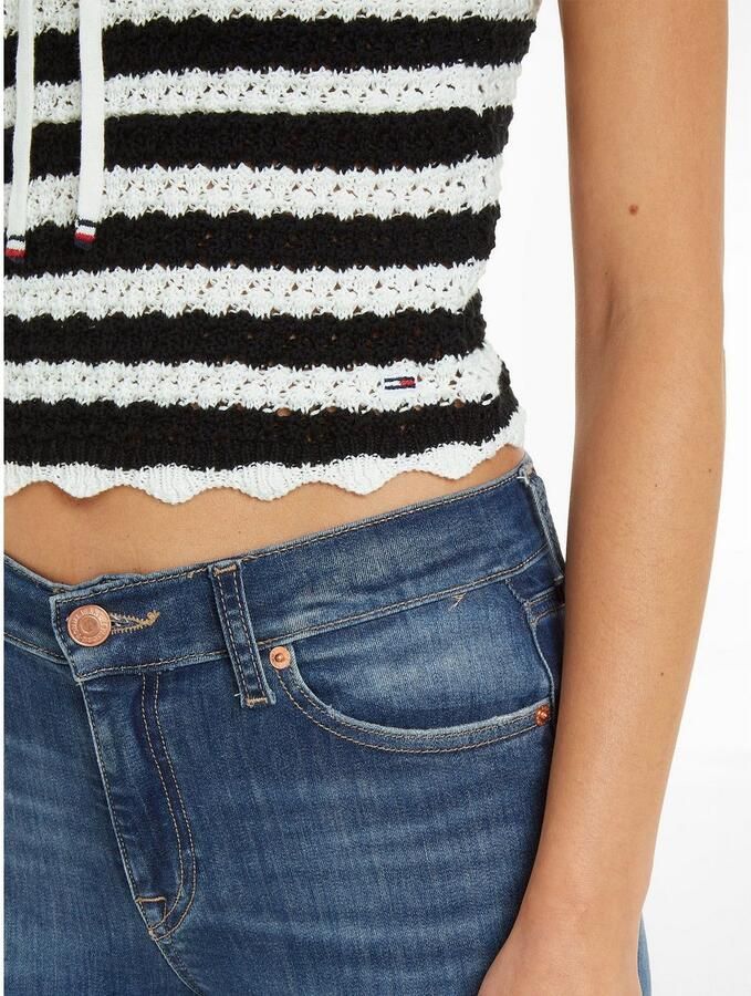 TOMMY JEANS Top met spaghettibandjes TJW CROCHET STRIPE TOP - Foto 3