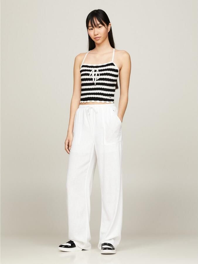 TOMMY JEANS Top met spaghettibandjes TJW CROCHET STRIPE TOP - Foto 7