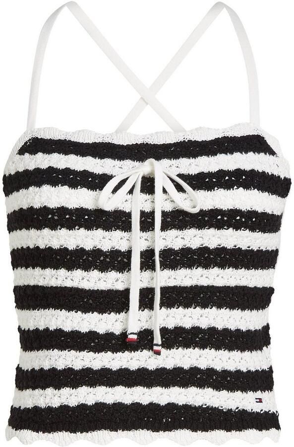 TOMMY JEANS Top met spaghettibandjes TJW CROCHET STRIPE TOP - Foto 10