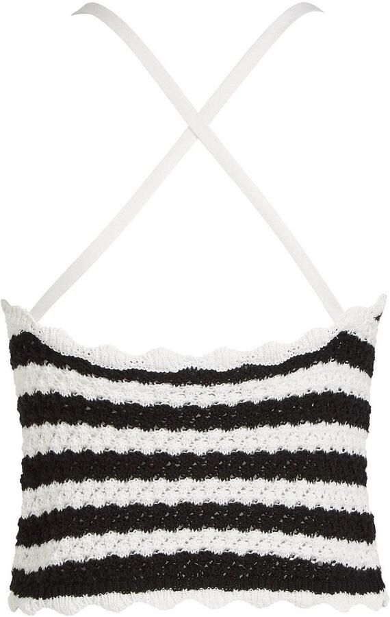 TOMMY JEANS Top met spaghettibandjes TJW CROCHET STRIPE TOP - Foto 11