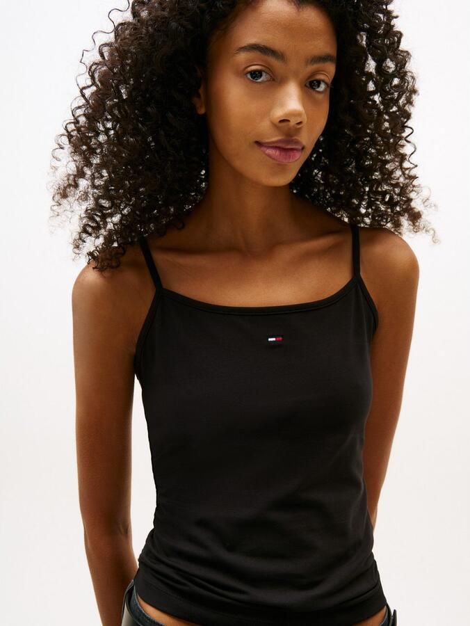 Tommy Jeans Curve Top met spaghettibandjes TJW ESSENTIAL STRAP TOP EXT in grote maten spaghettibandjes - Foto 6
