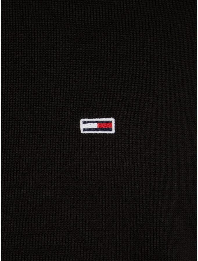 Tommy Hilfiger Zwarte katoenen trui met applicatielogo Black Heren - Foto 2