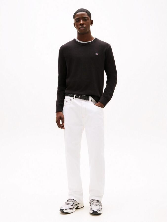 Tommy Hilfiger Zwarte katoenen trui met applicatielogo Black Heren - Foto 14