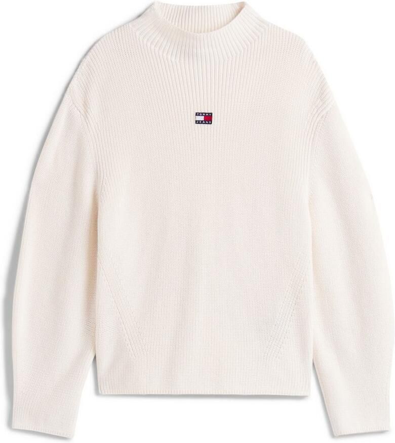 TOMMY JEANS Dames Truien & Vesten Tjw Mockneck Badge Sweater Gebroken Wit - Foto 5