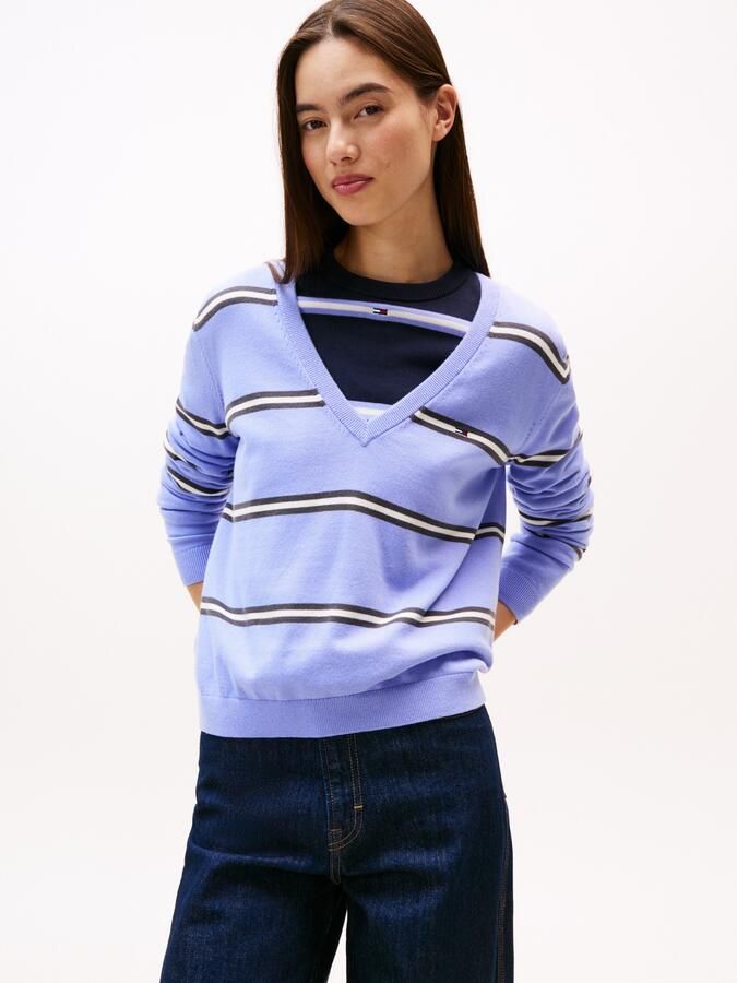 TOMMY JEANS Trui met V-hals TJW ESSENTIAL VNECK SWEATER EXT - Foto 5