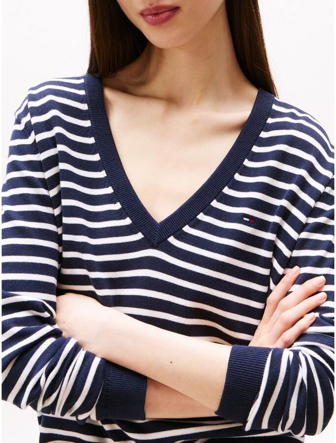 TOMMY JEANS Trui met V-hals TJW ESSENTIAL VNECK SWEATER EXT - Foto 2