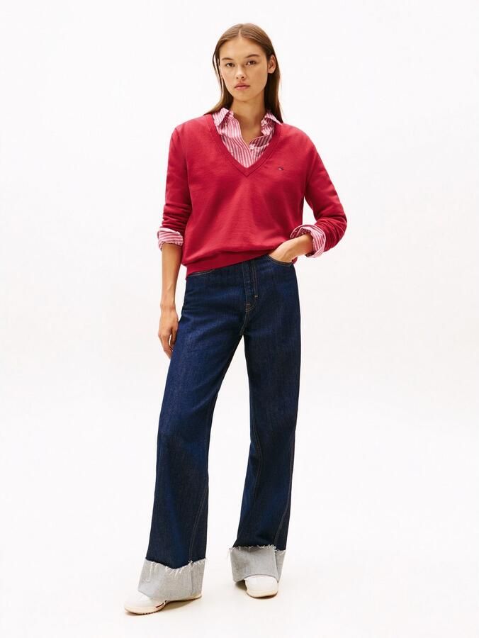 TOMMY JEANS Trui met V-hals TJW ESSENTIAL VNECK SWEATER EXT - Foto 3