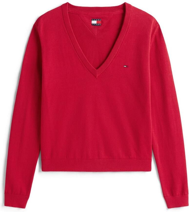 TOMMY JEANS Trui met V-hals TJW ESSENTIAL VNECK SWEATER EXT