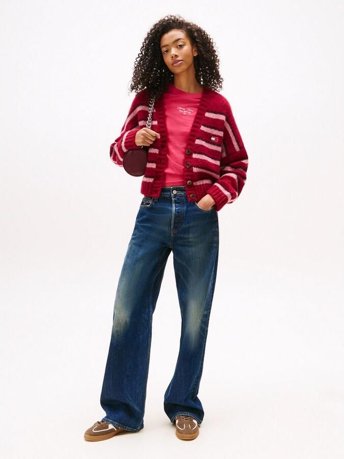 TOMMY JEANS Vest TJW BADGE STRIPE FLUFF CARDI EXT - Foto 4