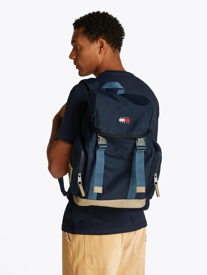 TOMMY JEANS Vrijetijdsrugzak TJM DAILY ELEVATED FLAP BACKPACK heren reistas outdoor rugzak reiserugzak met kliksluiting - Foto 3
