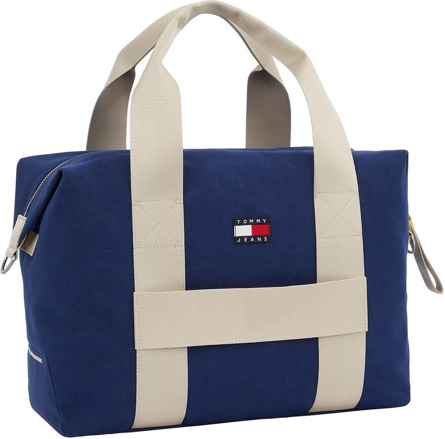 TOMMY JEANS Weekendtas TJM RETRO COOL DUFFLE Unisex schoudertas handtas met contrasterende afwerking - Foto 5