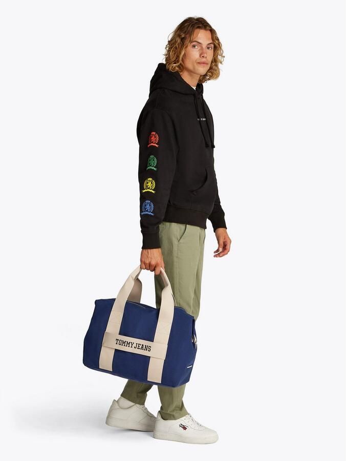 TOMMY JEANS Weekendtas TJM RETRO COOL DUFFLE Unisex schoudertas handtas met contrasterende afwerking - Foto 3