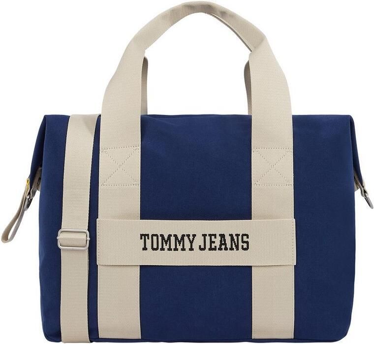 TOMMY JEANS Weekendtas TJM RETRO COOL DUFFLE Unisex schoudertas handtas met contrasterende afwerking - Foto 4