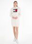 TOMMY JEANS Tricotjurk TJW CABLE FLAG HOODIE DRESS - Thumbnail 1