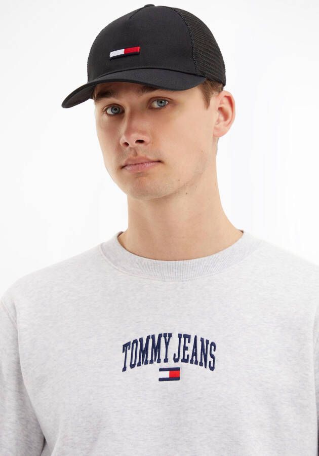 Tommy Jeans Trucker-pet met labelstitching model 'FLAG TRUCKER CAP'
