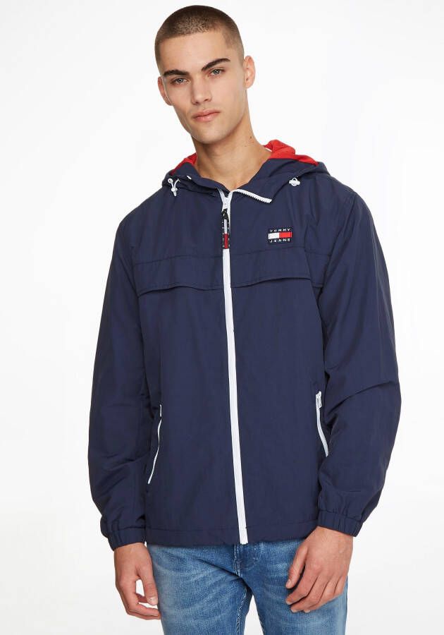 Tommy Hilfiger Sportieve Waterdichte Jas Blauw Capuchon Blue Heren - Foto 4