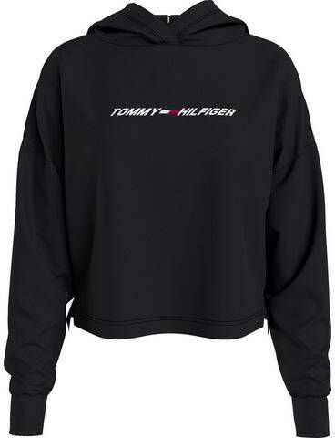 TOMMY SPORT Hoodie RELAXED FLAG HOODIE met tommy hilfiger lineair logo opschrift & flag