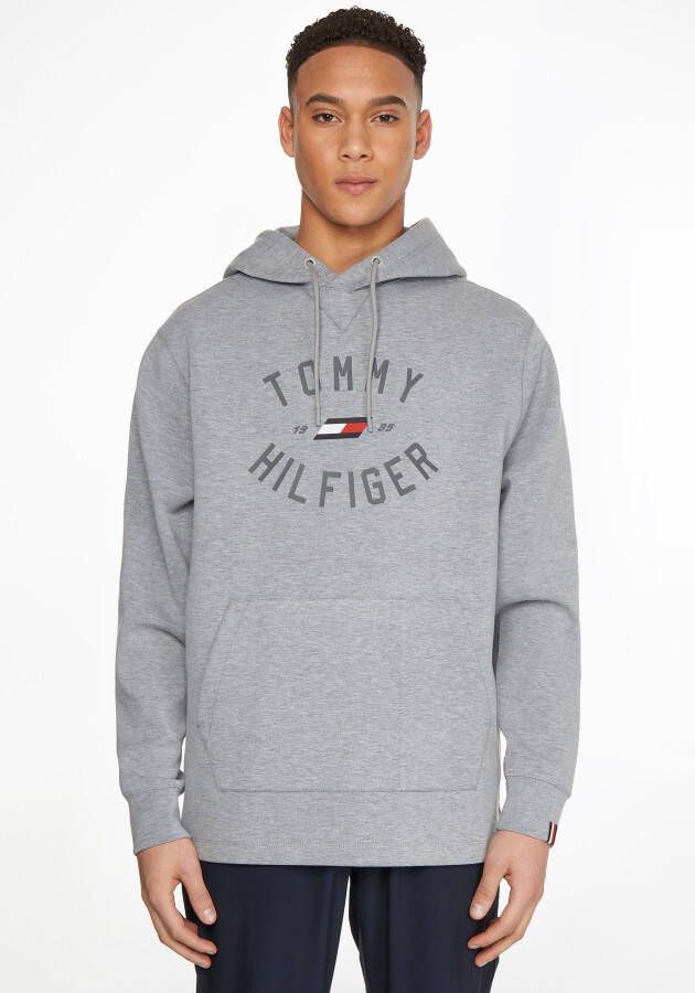 Tommy Hilfiger Varsity Graphic Hoody Hoodie Gray Heren