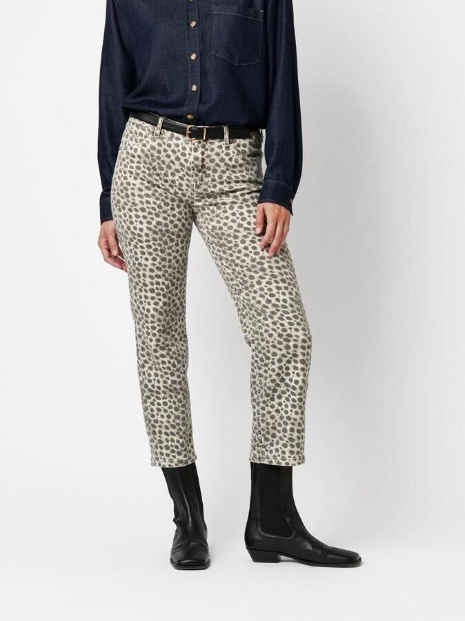 TONI 7 8 jeans Ella Cropped met luipaardprint - Foto 4