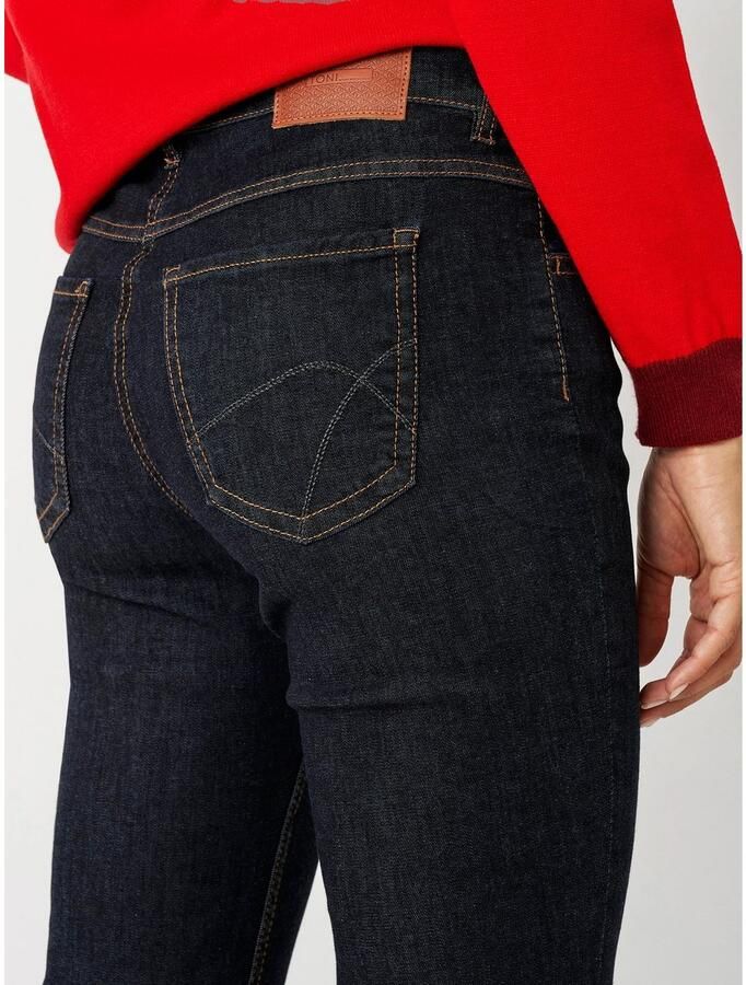 TONI Five-pocketsbroek Perfect Shape Bootcut met contrasterende stiksels