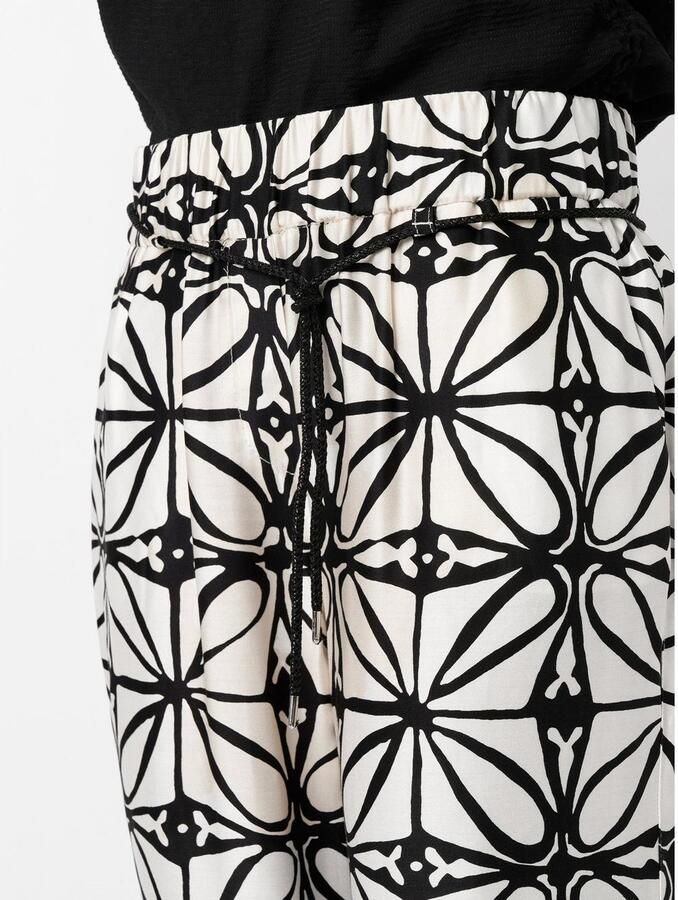 TONI Palazzobroek Luisa Palazzo met grafische randprint