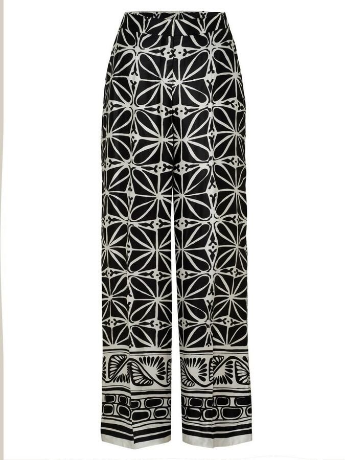 TONI Palazzobroek Luisa Palazzo met grafische randprint - Foto 2