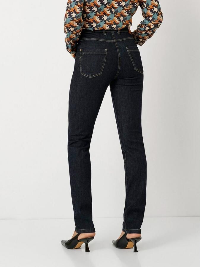 TONI Slim fit jeans BE Loved met modieuze contrastnaden