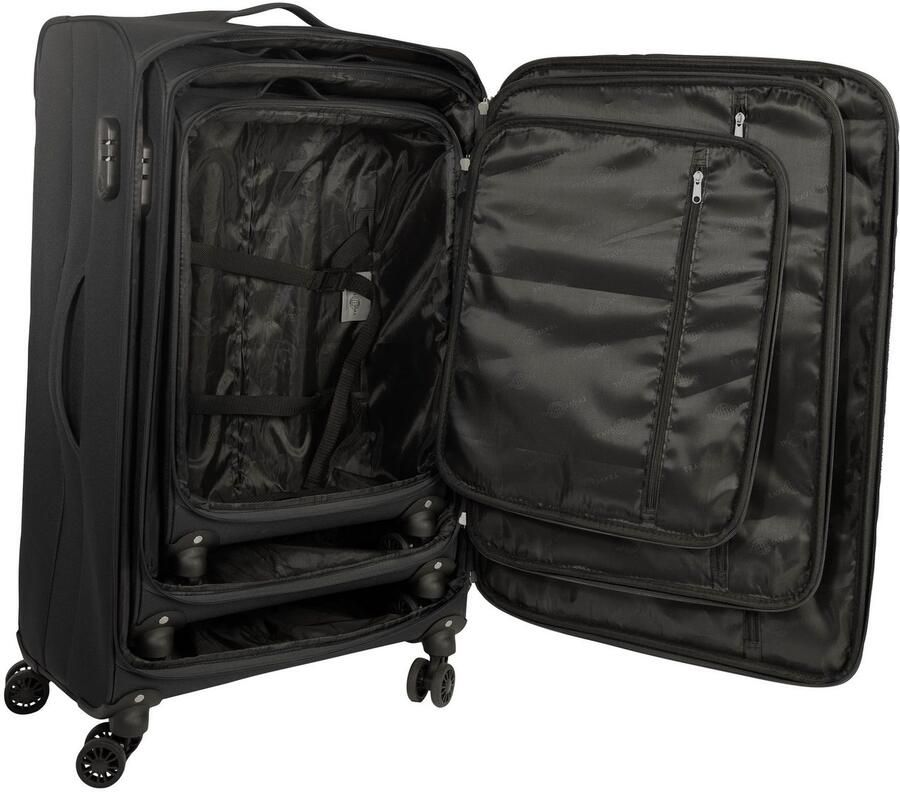 Travel Pal Trolleyset Reiskofferset PALMA 3 koffers s m l reistas vliegtas kofferlabel koffergordel (set 7-delig)