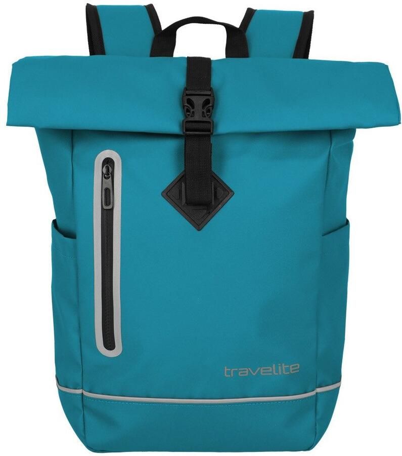 Travelite Vrijetijdsrugzak BASICS roll-up rugzak zeil Wandelrugzak Reisrugzak Streetpack Werkrugzak - Foto 4