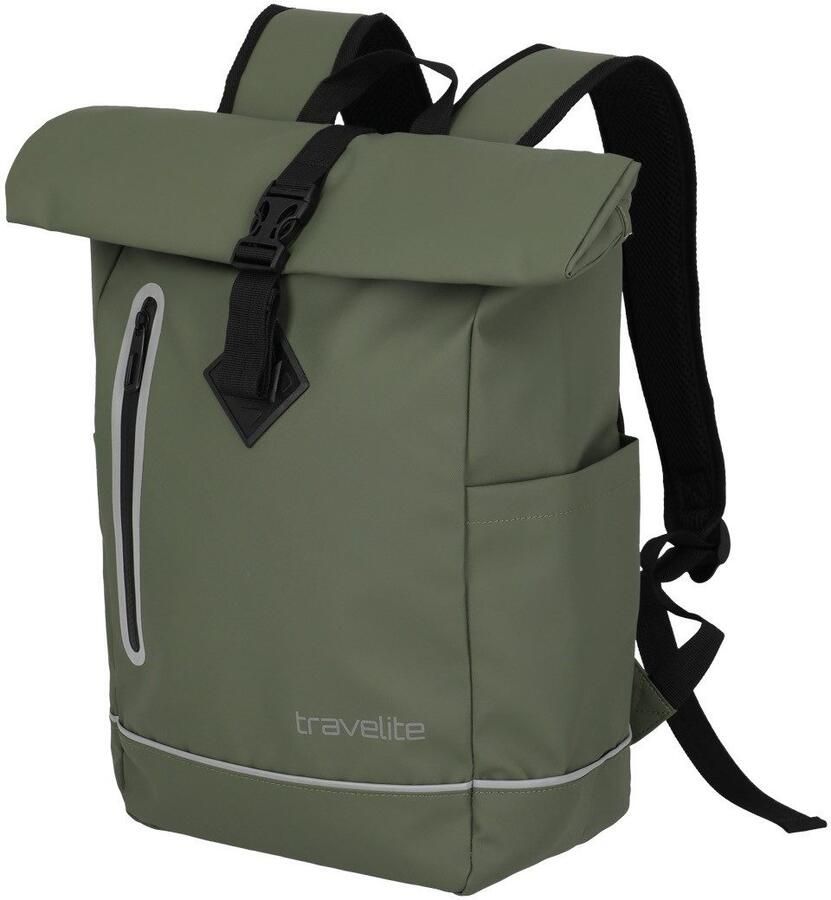 Travelite Vrijetijdsrugzak BASICS roll-up rugzak zeil Wandelrugzak Reisrugzak Streetpack Werkrugzak