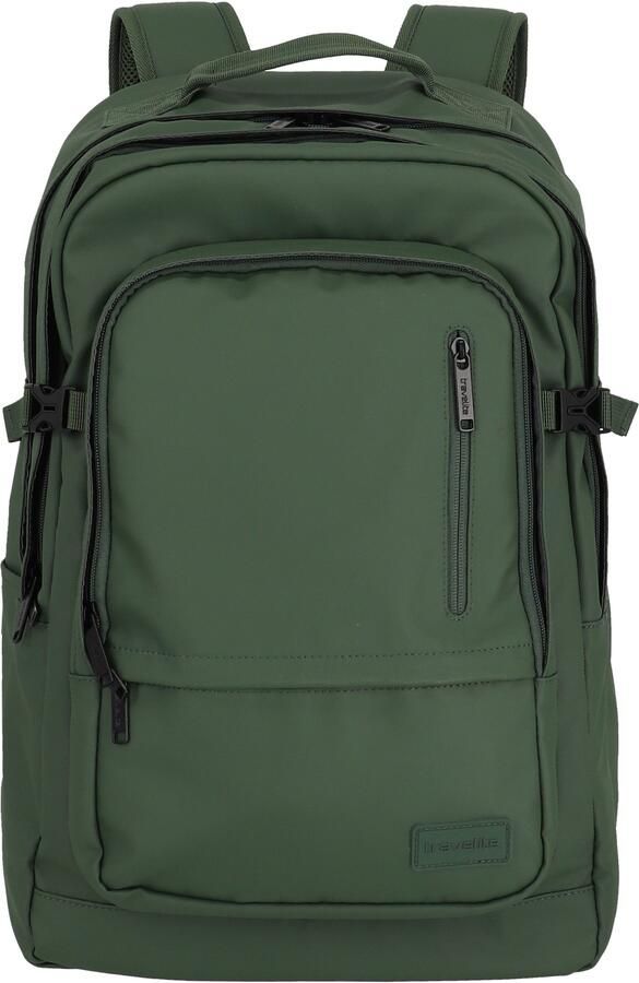 Travelite Vrijetijdsrugzak BASICS rugzak zeildoek Schoolrugzak werkrugzak reiserugzak met 15 6 inch laptopvak