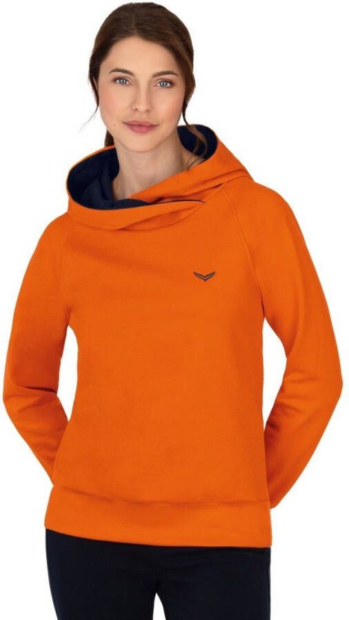 Trigema Sweatshirt modieuze hoodie van biokatoen (gecontroleerd biologische teelt)