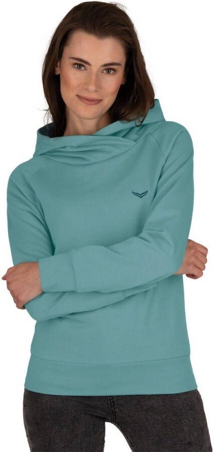 Trigema Sweatshirt modieuze hoodie van biokatoen (gecontroleerd biologische teelt)