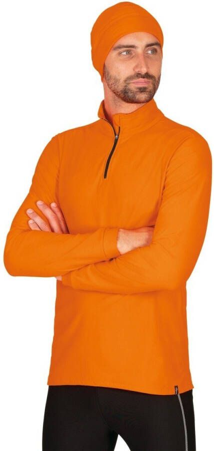 Trigema Sweatshirt sportshirt met lange mouwen en ritssluiting