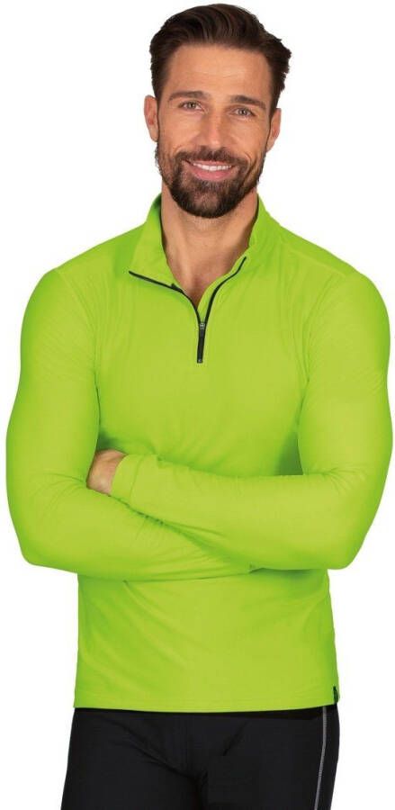 Trigema Sweatshirt sportshirt met lange mouwen en ritssluiting