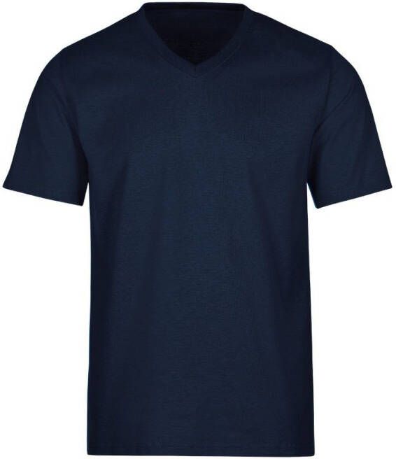 Trigema T-shirt V-Shirt DELUXE katoen (1-delig)