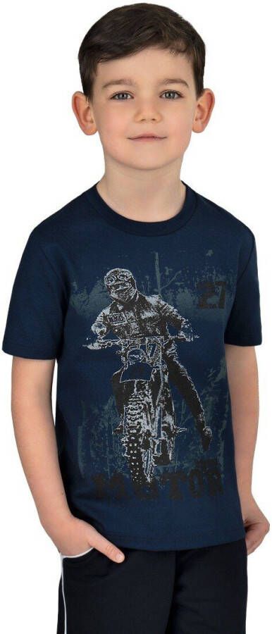 Trigema T-shirt voor jongens met cool motormotief (1-delig)