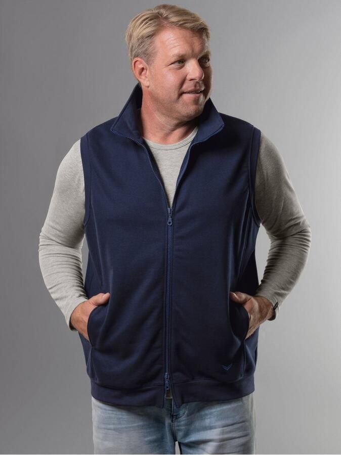 Trigema Bodywarmer vest van comfortabel sweatmateriaal (1-delig)