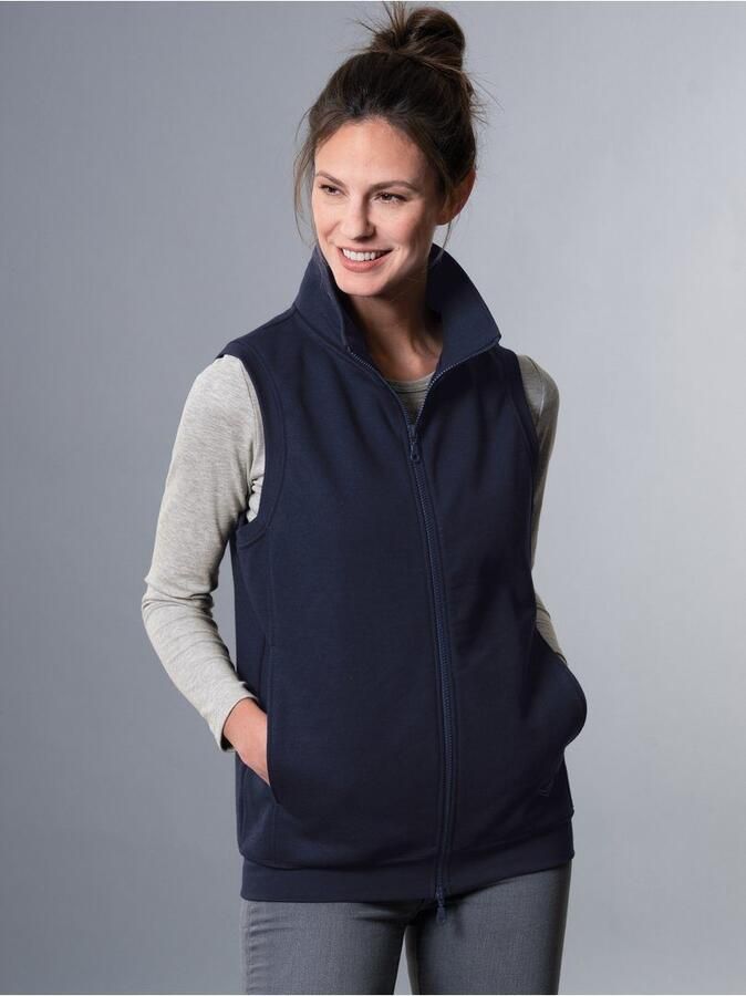 Trigema Bodywarmer vest van comfortabel sweatmateriaal (1-delig)