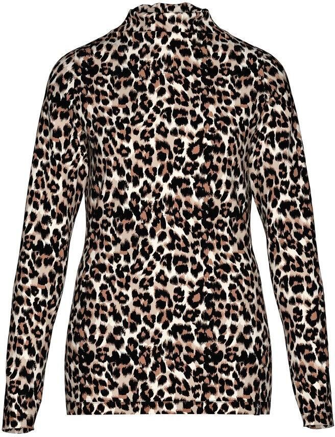 Trigema Colshirt Turtleneck Shirt met Allover-Leo-Patroon (1-delig) - Foto 2
