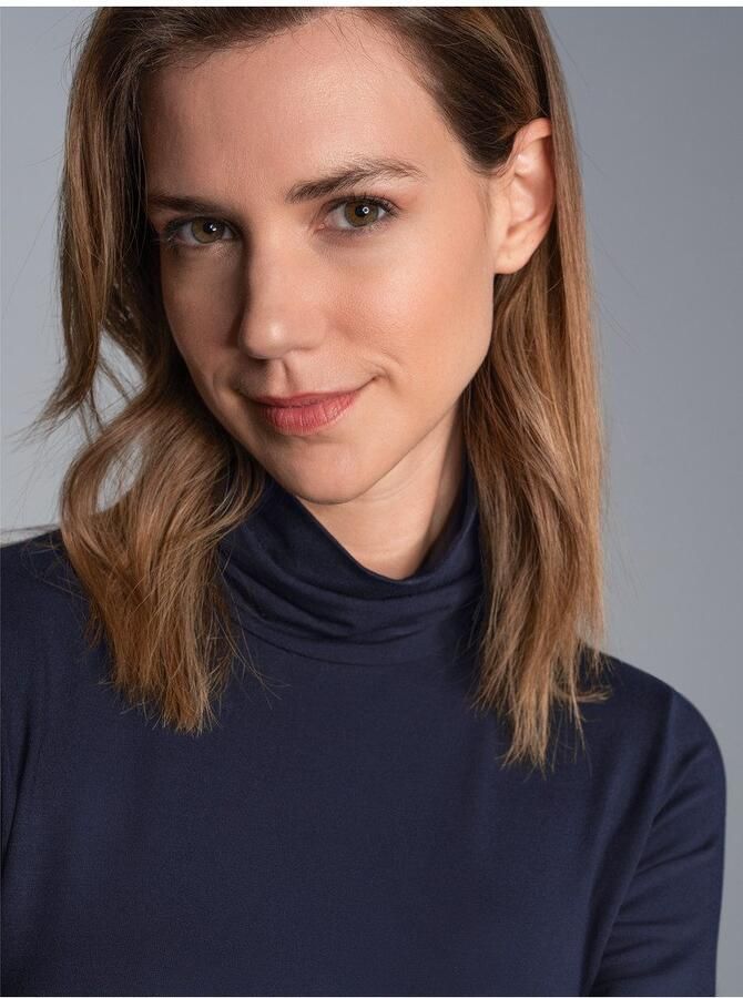 Trigema Colshirt van elastische viscose (1-delig)