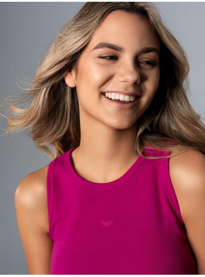 Trigema Crop-top cropped top van elastische dubbelrib (1-delig)