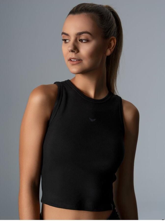 Trigema Crop-top cropped top van elastische dubbelrib (1-delig)