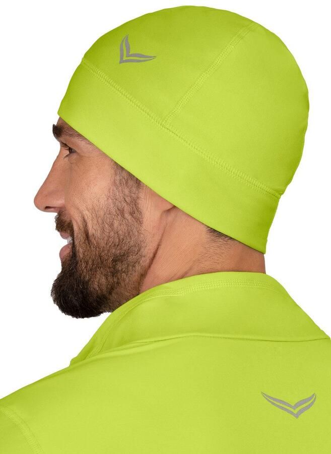 Trigema Gebreide muts met reflecterend logo (1 stuk)