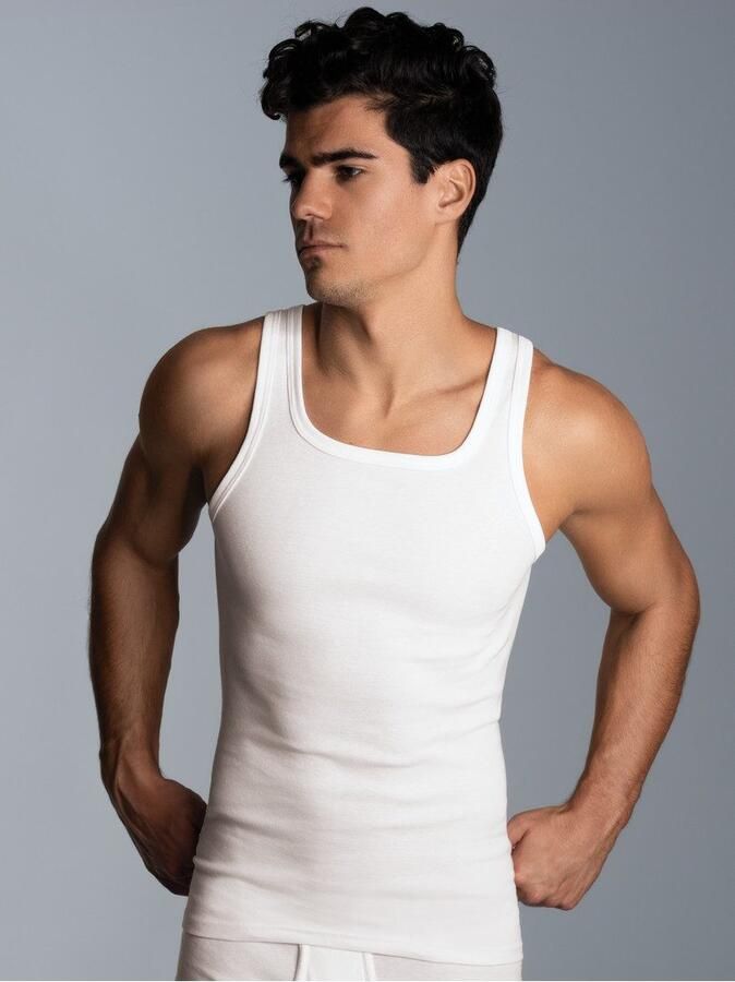 Trigema Hemd fijnrib onderhemd in dubbelpack (2 stuks) - Foto 3