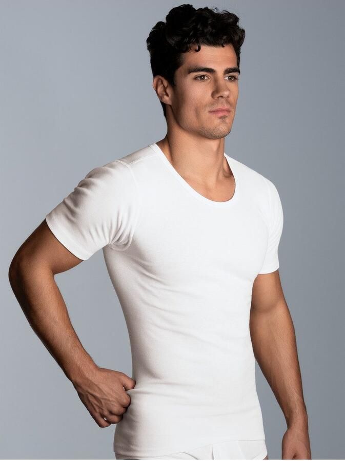 Trigema Hemd Heren onderhemd met half mouw (2 stuks) - Foto 2