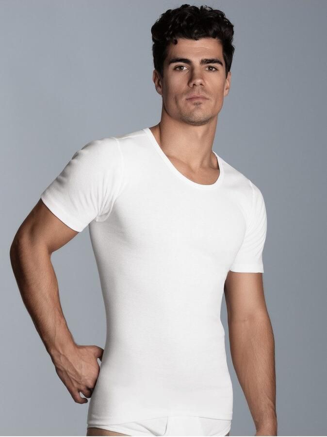 Trigema Hemd Heren onderhemd met half mouw (2 stuks)