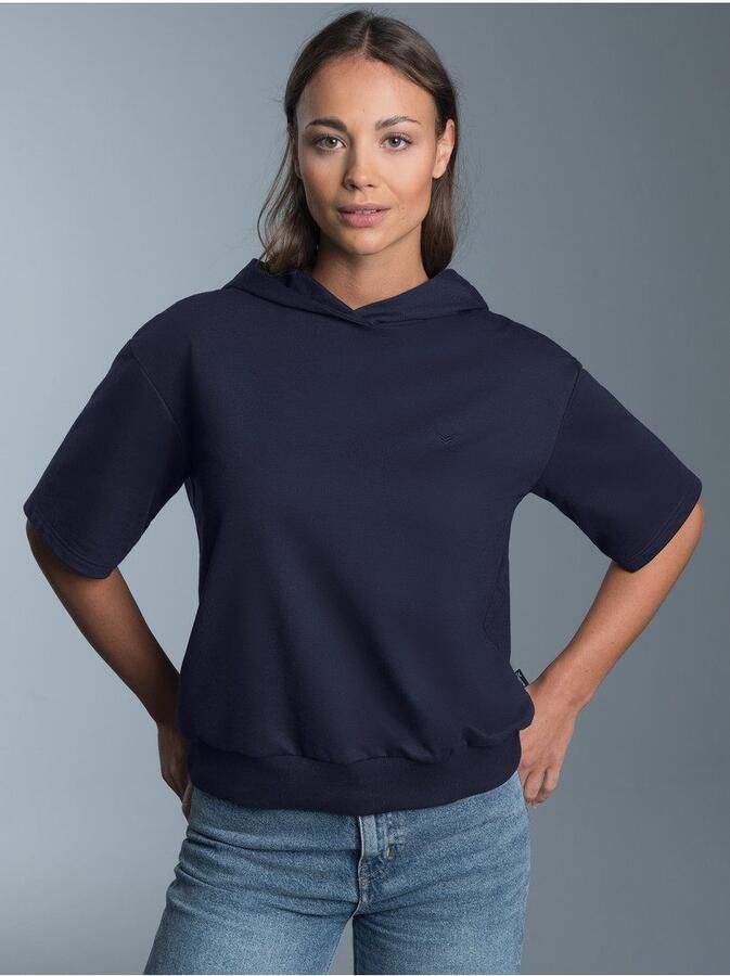 Trigema Hoodie Korte mouw cropped hoodie - Foto 1