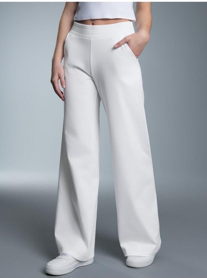 Trigema Jerseybroek joggingbroek met hoge taille (1-delig)